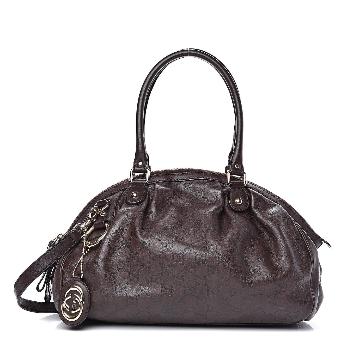 Guccissima Medium Sukey Boston Chocolate