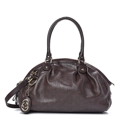 Gucci Guccissima Medium Sukey Boston Chocolate 1 of 15