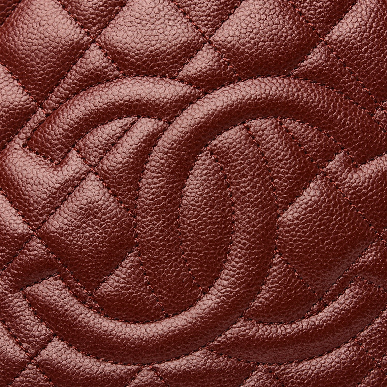 Chanel Caviar Quilted Petit Shopping Tote PST Burgundy 7 of 12