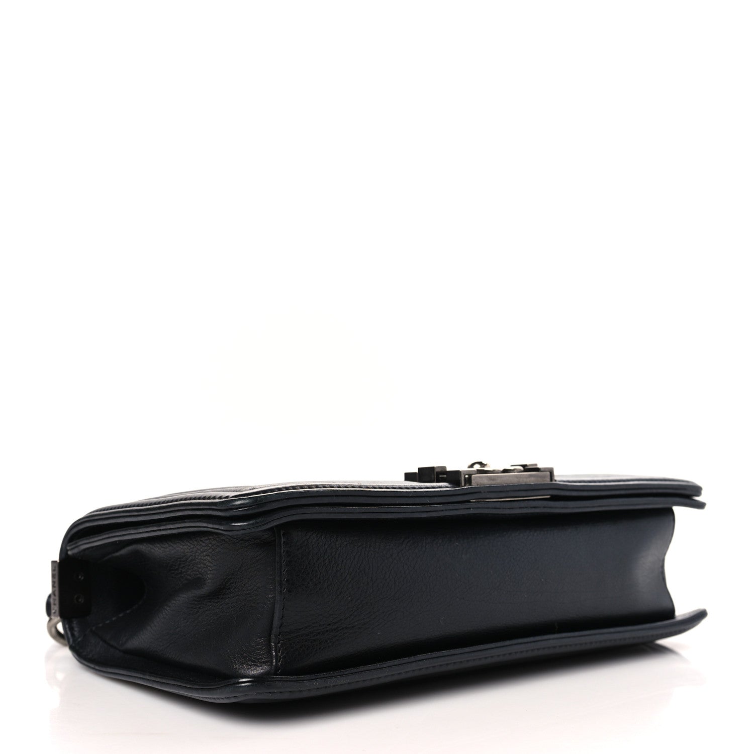 Chanel Calfskin Crystal Embossed Medium Boy Flap Black 4 of 9