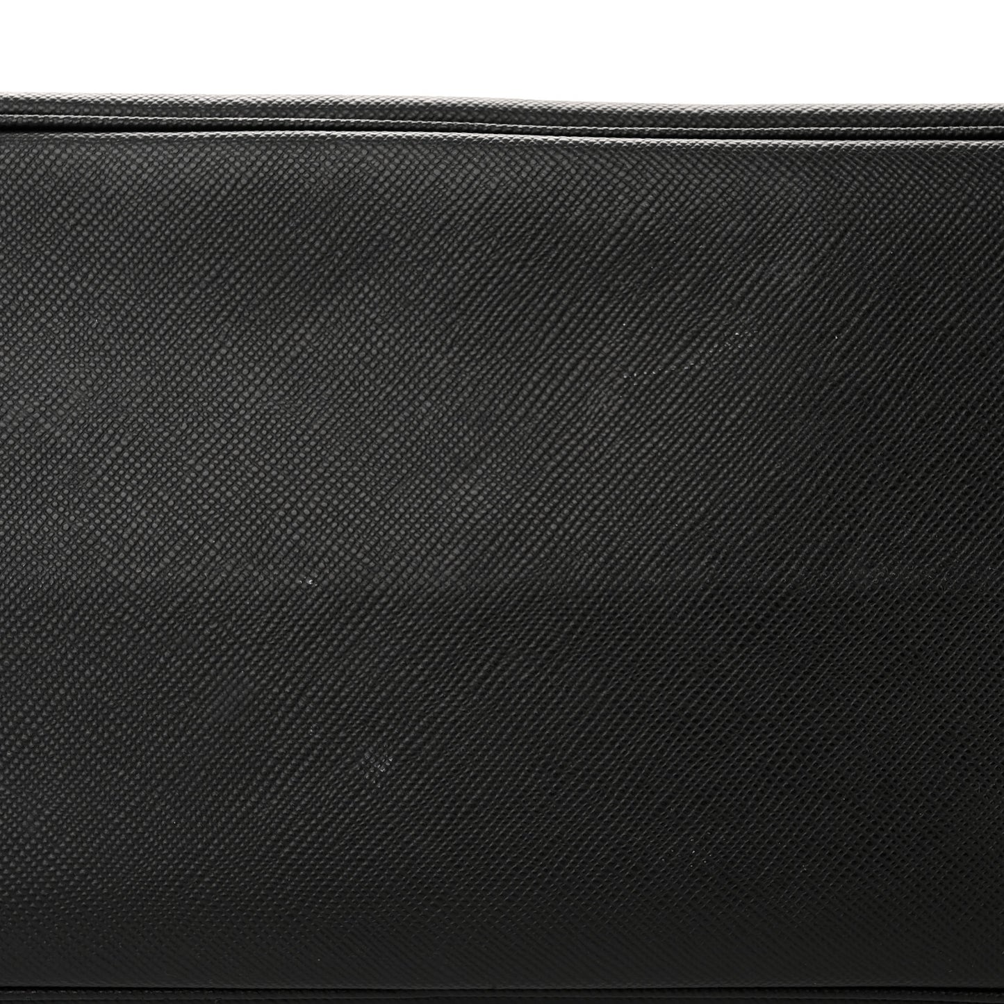 Saffiano Cuir Large Double Bag Black Fuoco