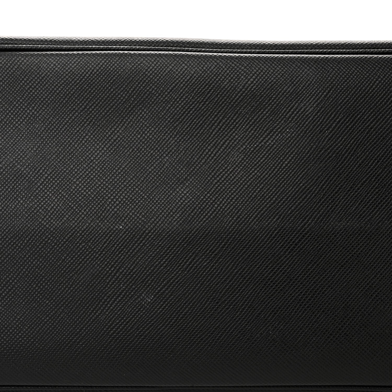 Prada Saffiano Cuir Large Double Bag Black Fuoco 15 of 16