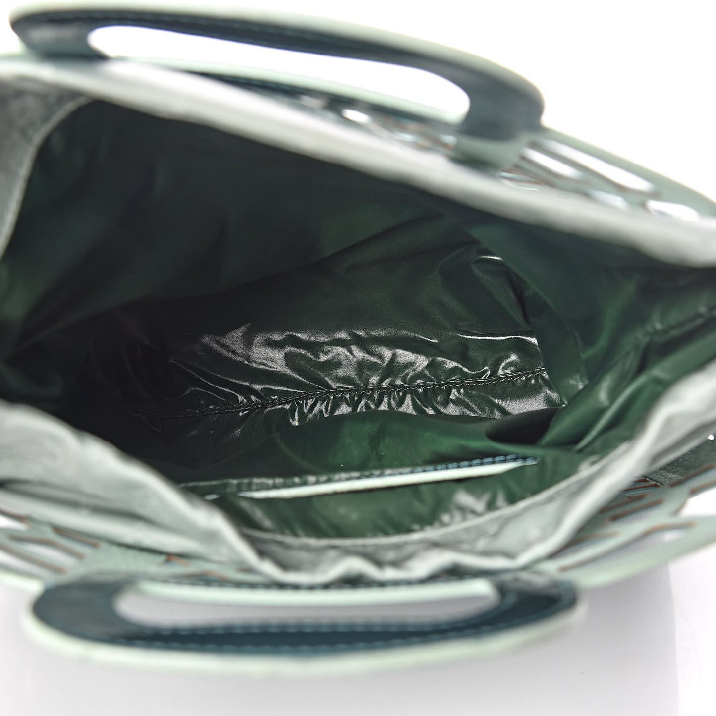 Metallic Patent Reef Jelly Basket PM Turquoise