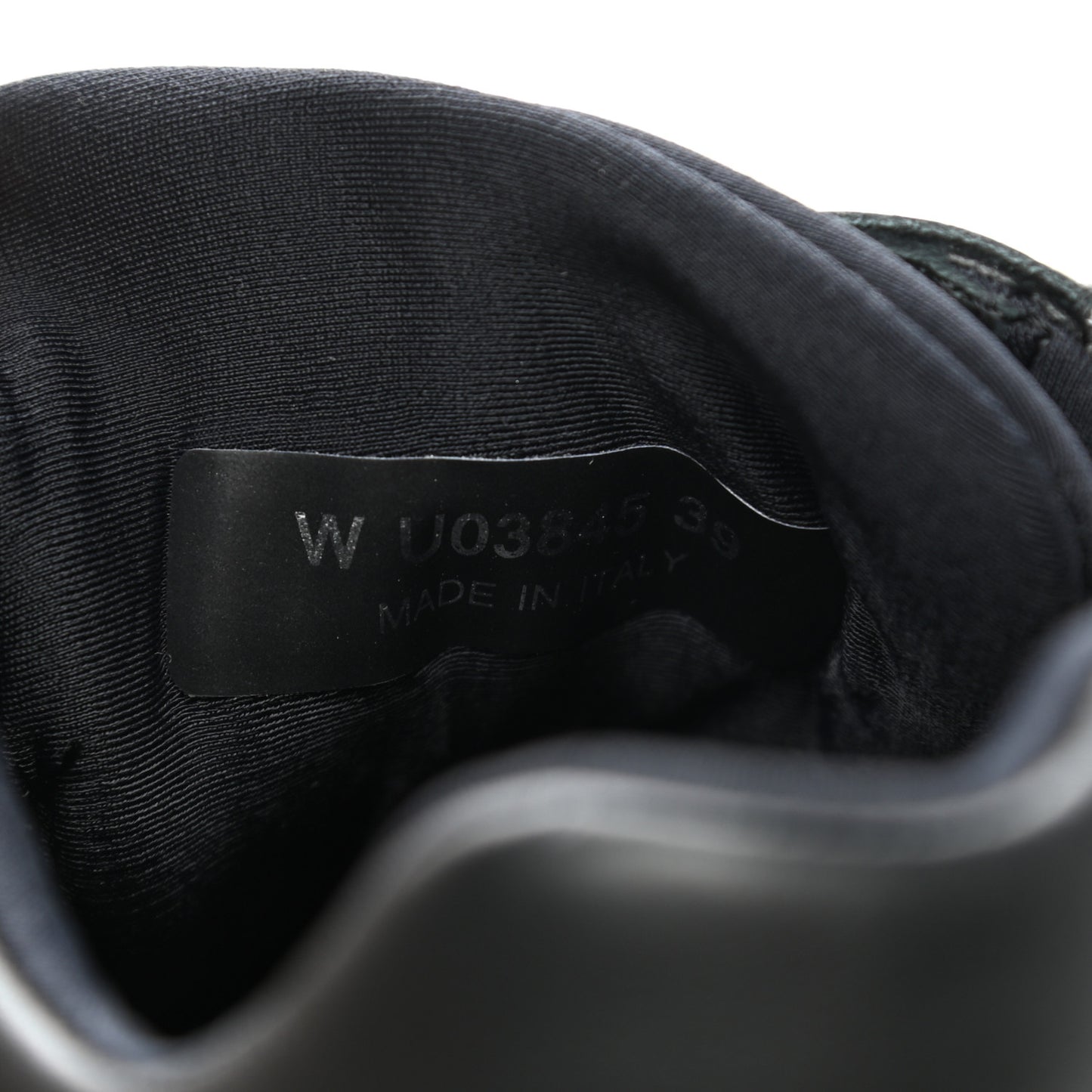 Lambskin Fabric CC Sneakers 39 Black