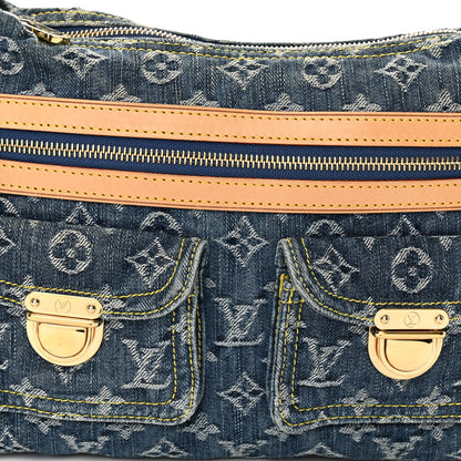 Louis Vuitton Monogram Denim Baggy PM Blue 7 of 10