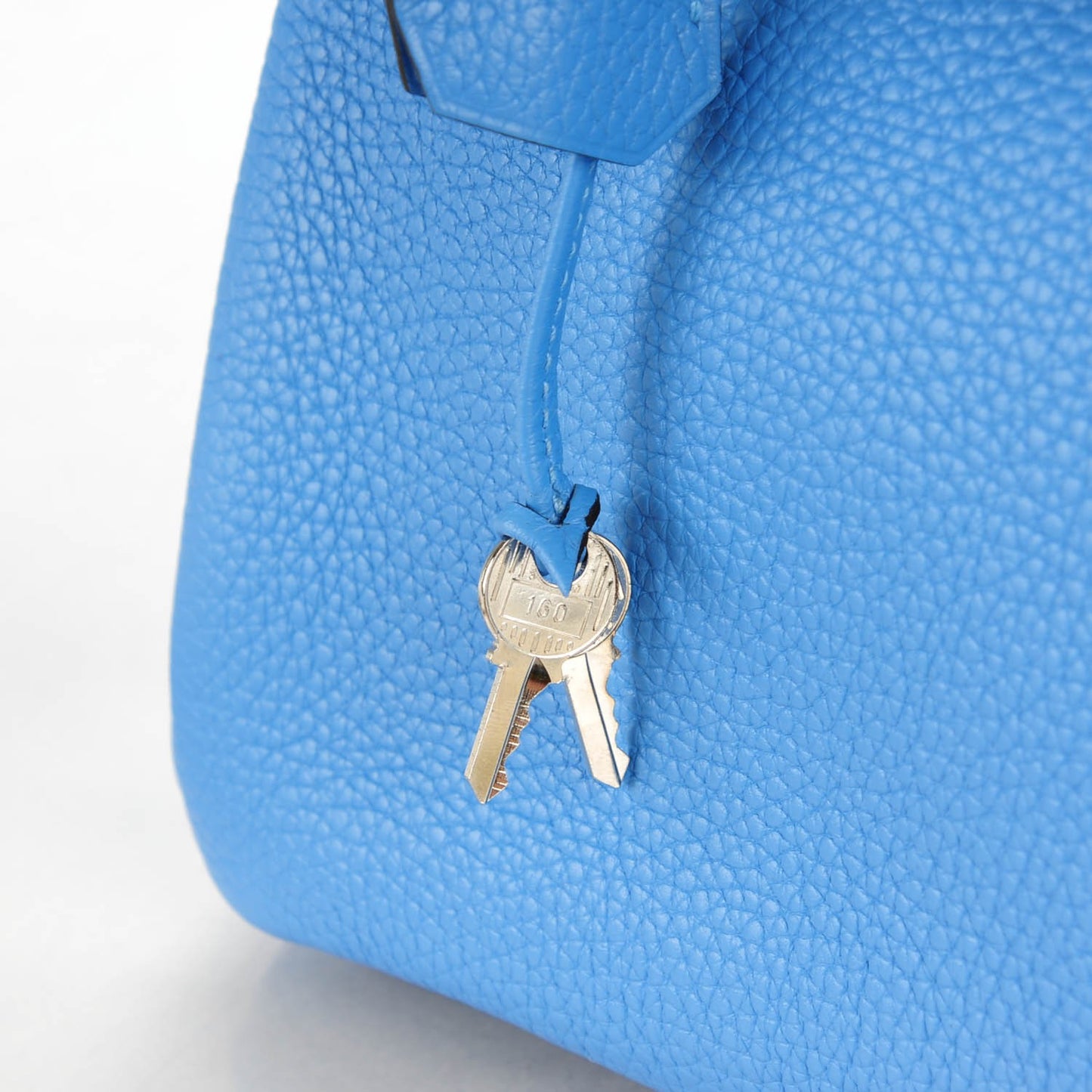 Taurillon Clemence Birkin 30 Bleu Paradis