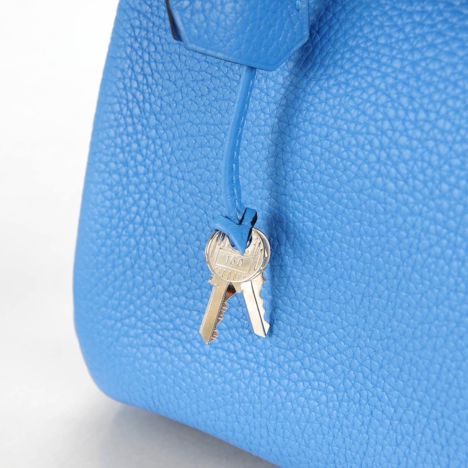 Hermes Taurillon Clemence Birkin 30 Bleu Paradis 21 of 23