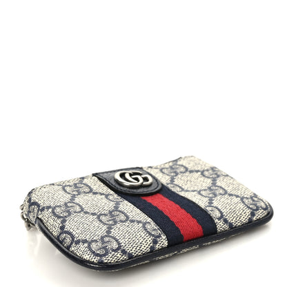 Gucci GG Supreme Monogram Web Ophidia Key Case Beige Blue 4 of 7