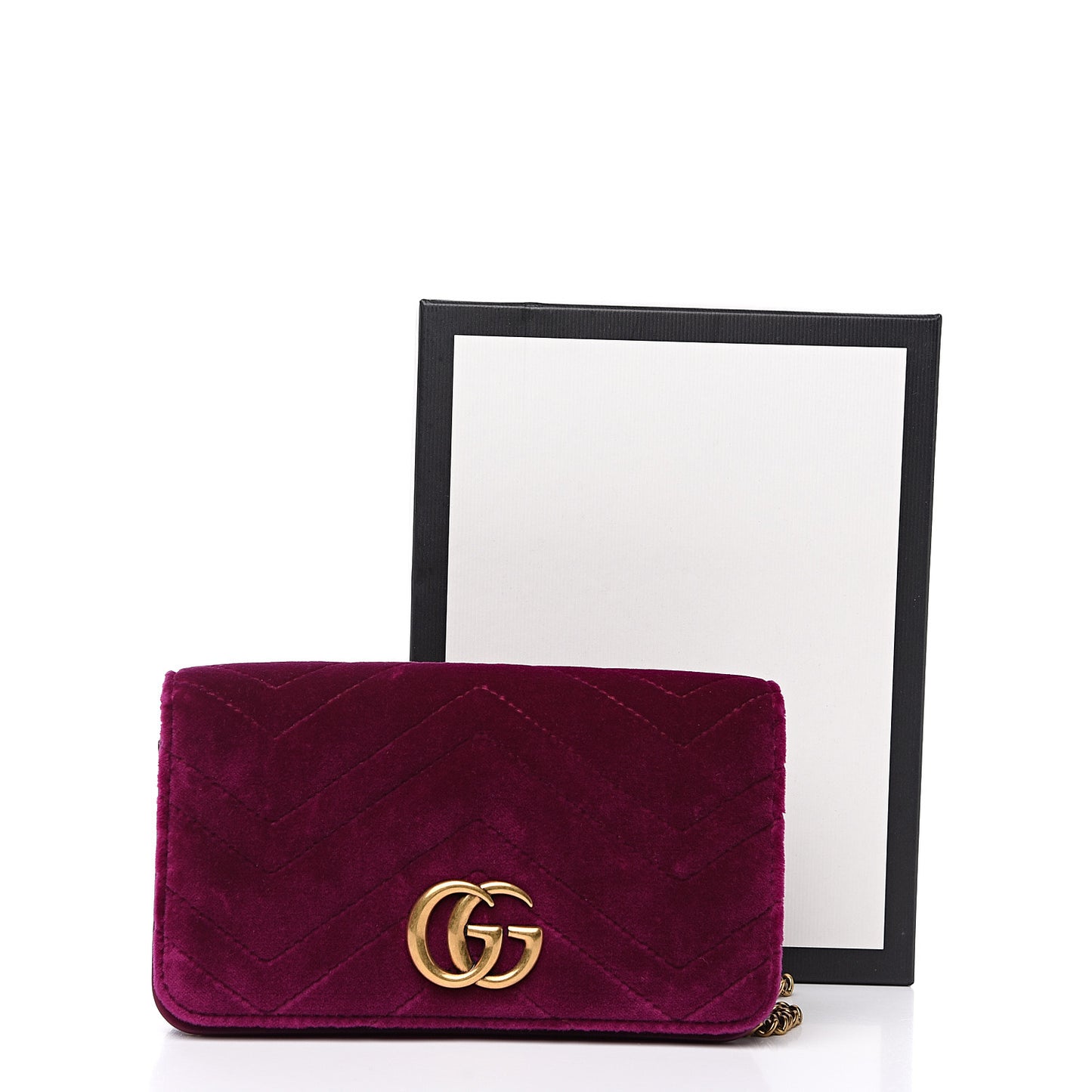 Velvet Matelasse GG Marmont Mini Bag Fuchsia Violet Cyclamen