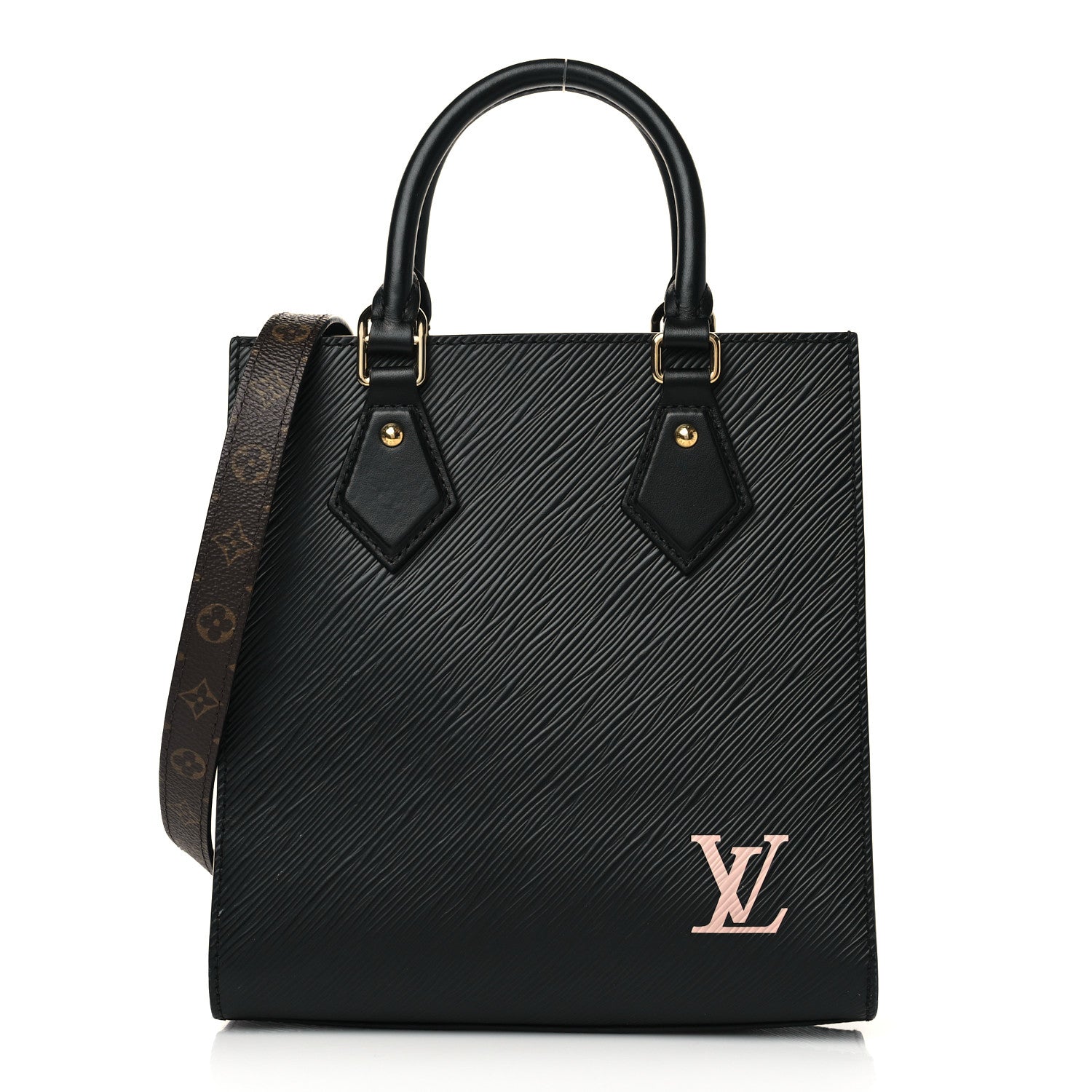 Louis Vuitton Epi Sac Plat BB Black 1 of 8