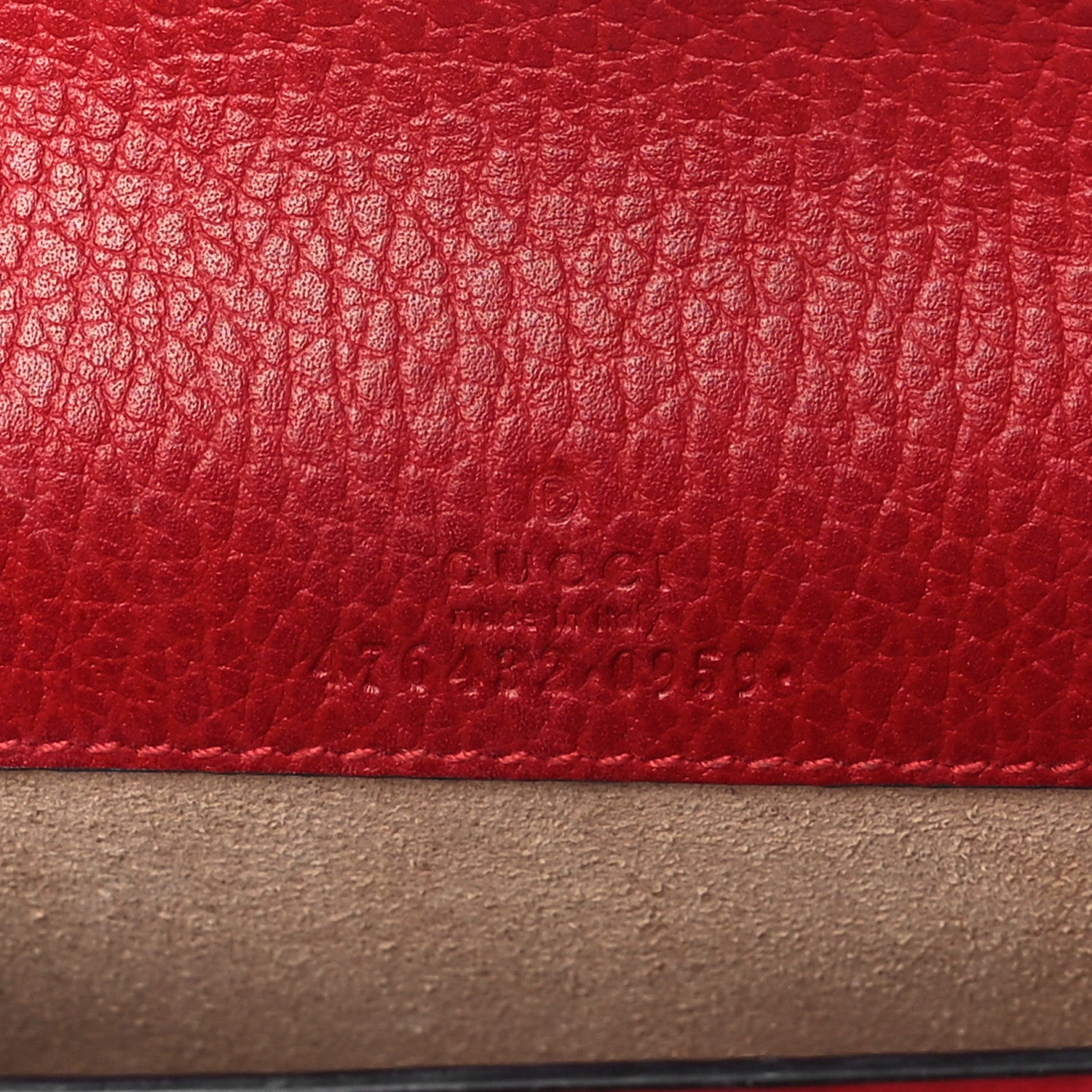 Gucci Calfskin Super Mini Dionysus Shoulder Bag Hibiscus Red 6 of 9