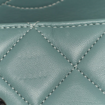 Chanel Lambskin Quilted Small Trendy CC Flap Dual Handle Bag Light Green 14 of 14