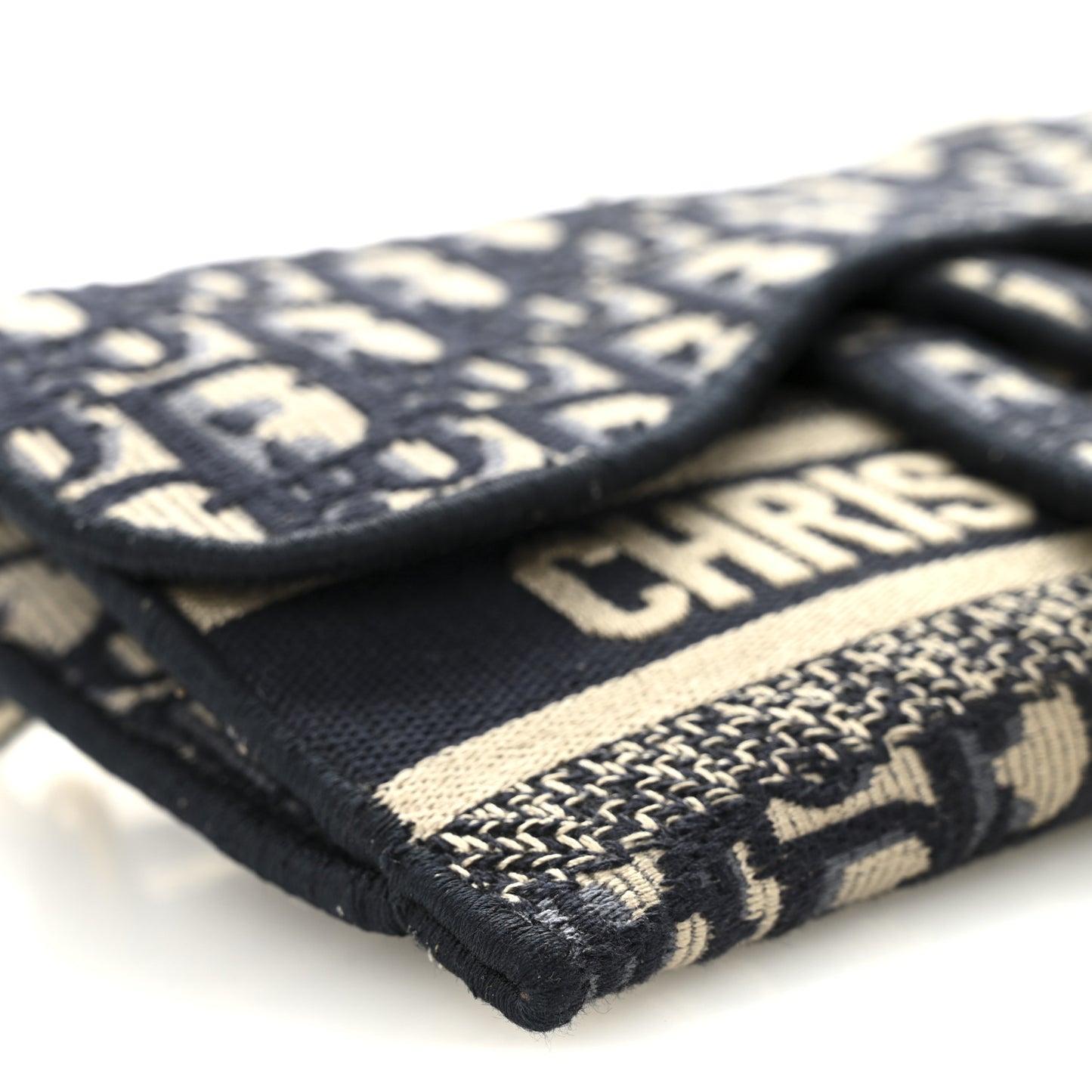Oblique Slim Saddle Pouch Blue