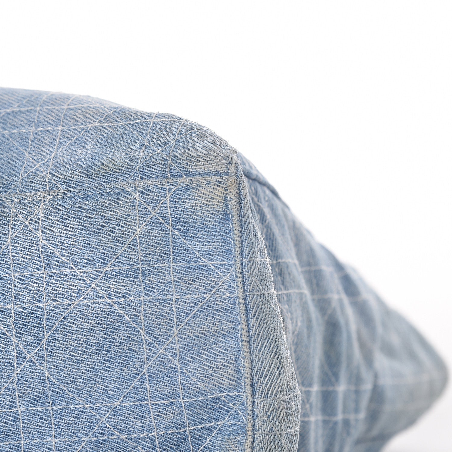 Christian Dior Denim Cannage Large Lady Dior Tote Blue 15 of 17