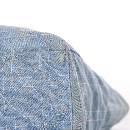 Christian Dior Denim Cannage Large Lady Dior Tote Blue 15 of 17