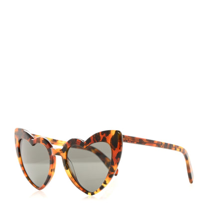 Saint Laurent Acetate Heart Frame Loulou SL181 Sunglasses Tortoise 1 of 7