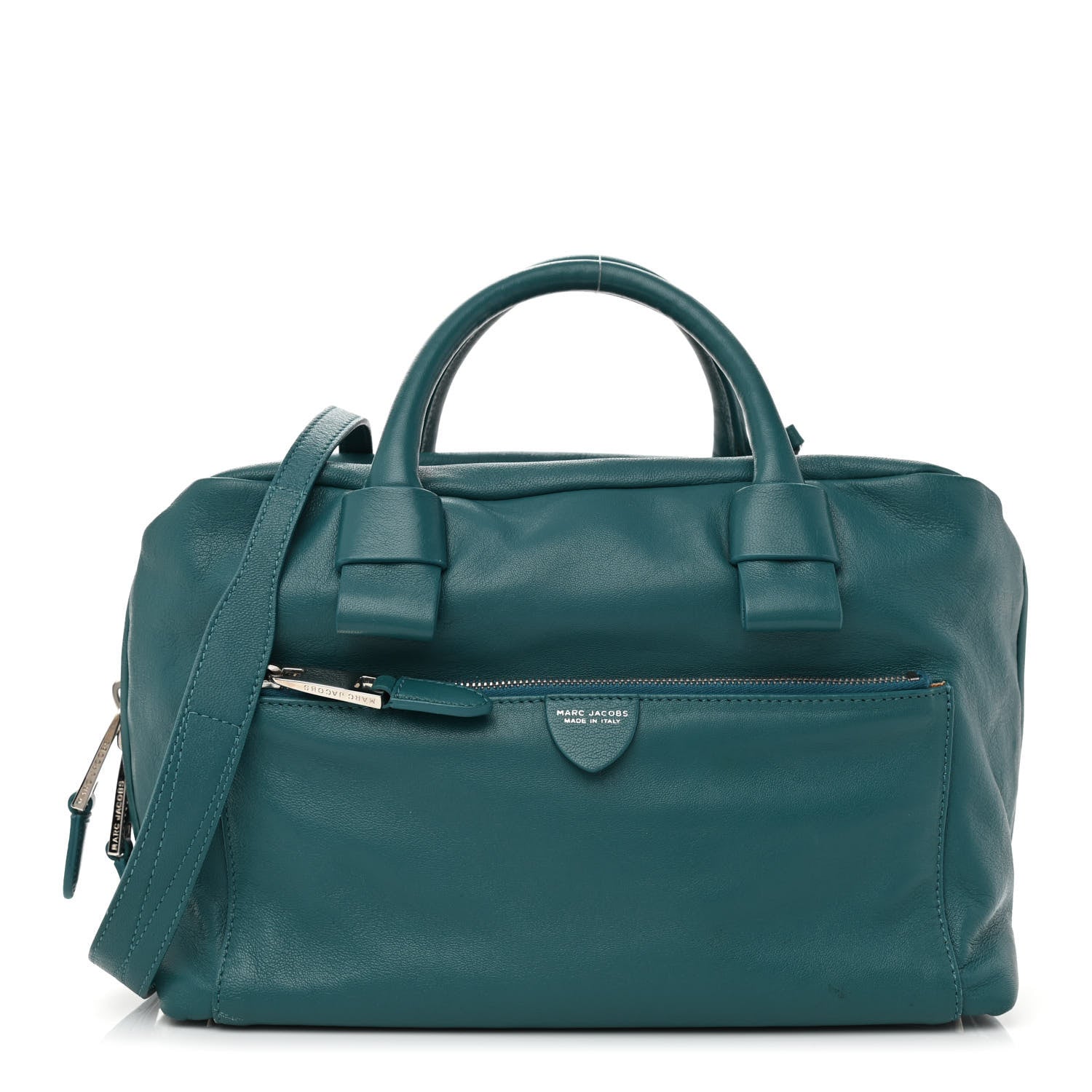 Marc Jacobs Rubber Coated Calfskin Antonia Satchel Blue 1 of 8