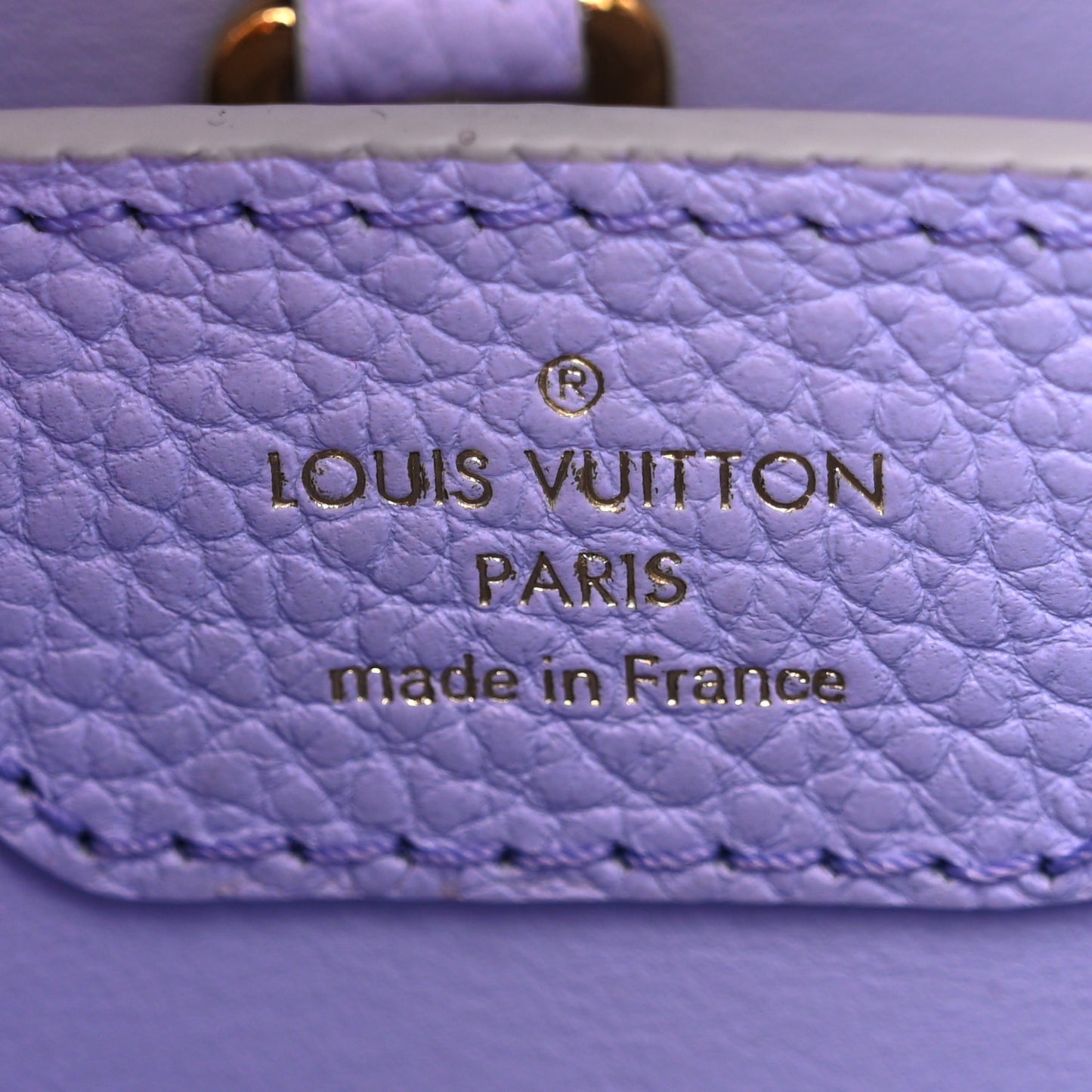 Taurillon Braided Chain Capucines BB Iris Creme