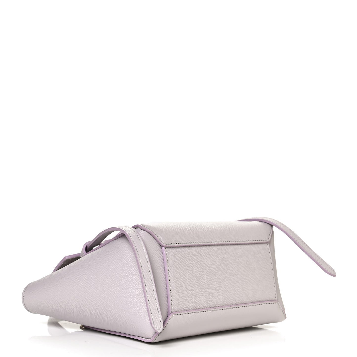 Grained Calfskin Nano Belt Bag Lavender Grey