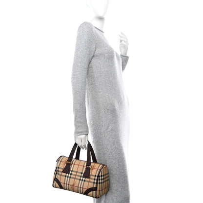 Burberry Haymarket Check Studded Bowler Brown 2 of 16