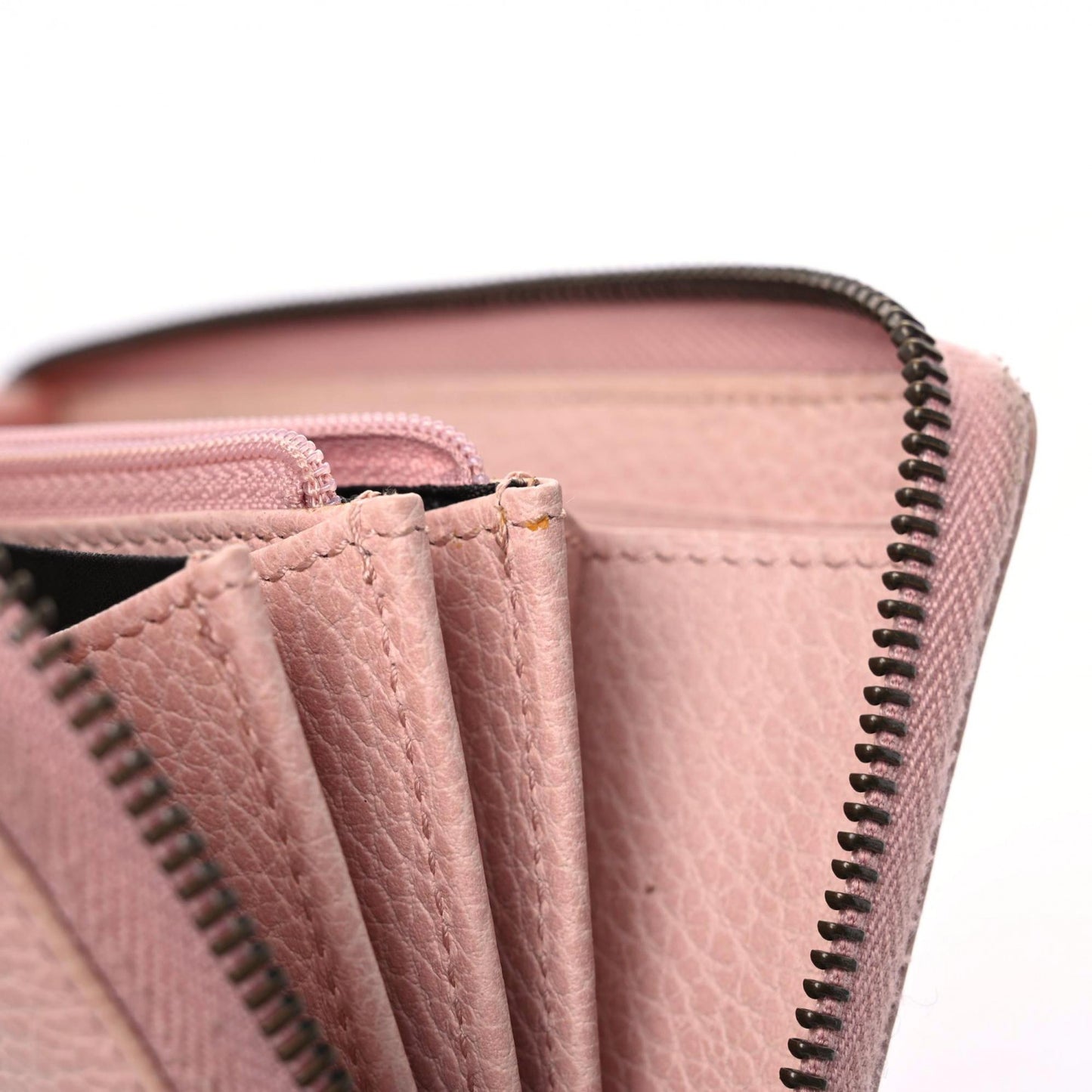 Calfskin Butterfly Farfalla Zip Around Wallet Perfect Pink
