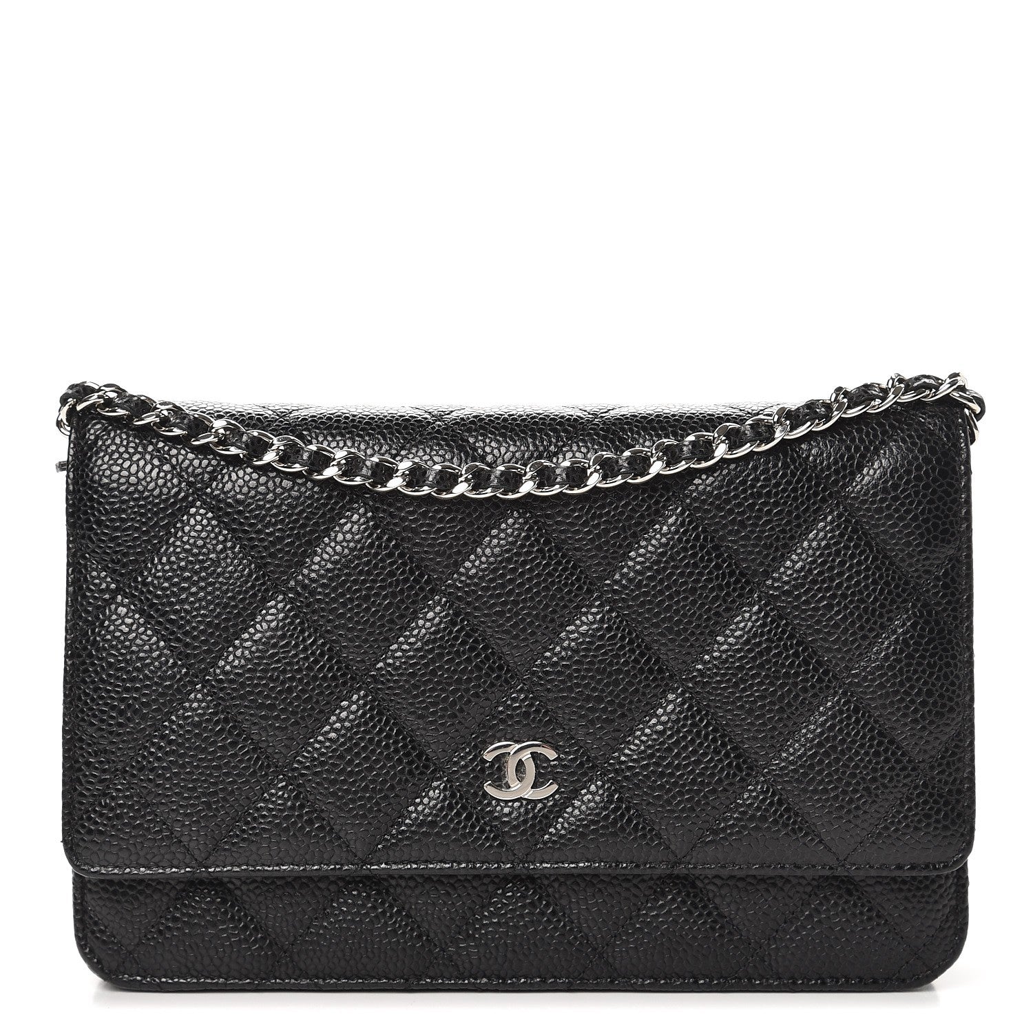 Chanel Caviar Quilted Wallet On Chain WOC Black 1 of 9