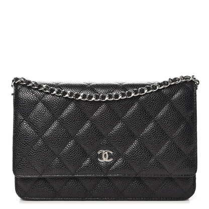 Chanel Caviar Quilted Wallet On Chain WOC Black 1 of 9