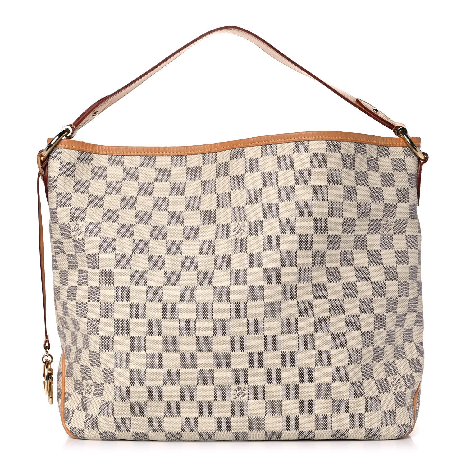 Louis Vuitton Damier Azur Delightful MM Rose Ballerine 1 of 11