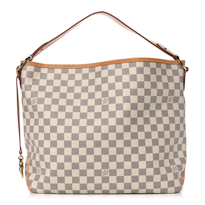 Louis Vuitton Damier Azur Delightful MM Rose Ballerine 1 of 11