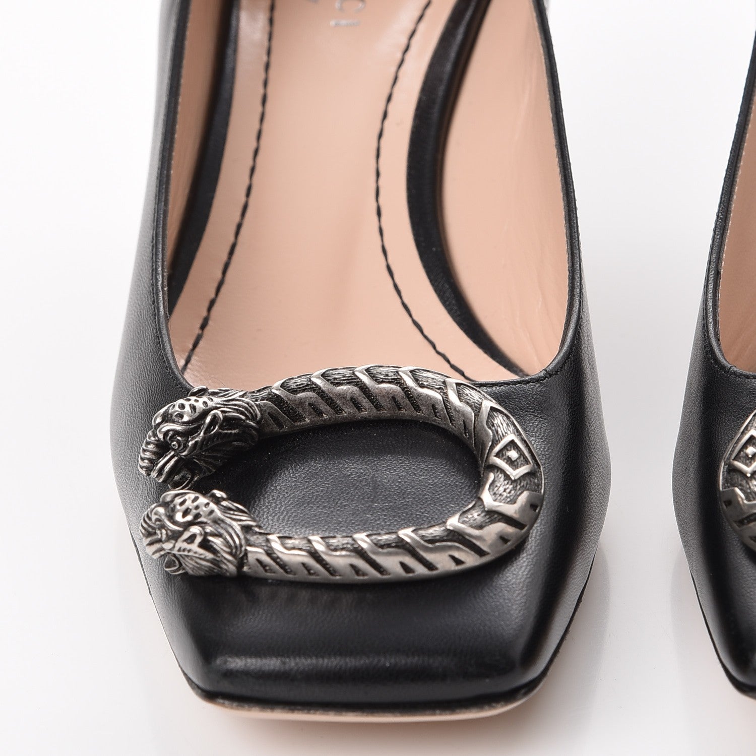 Gucci Lambskin Dionysus Pumps 36.5 Black 9 of 11