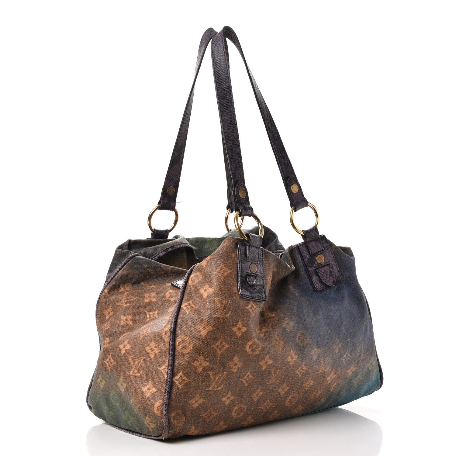 Louis Vuitton Monogram Karung Heartbreak Jokes Tote Violet 3 of 14
