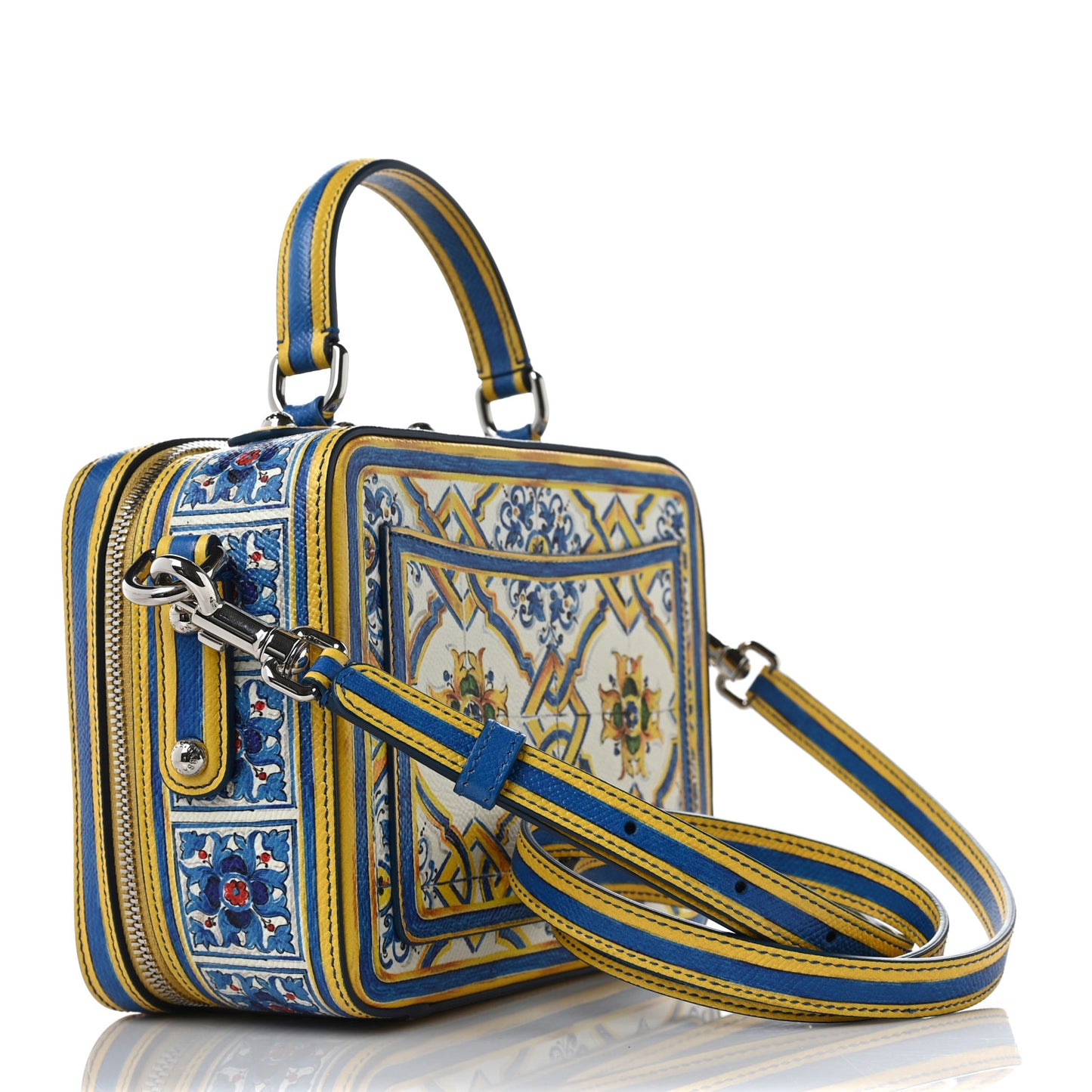 Dauphine Majolica Printed Box Bag Multicolor