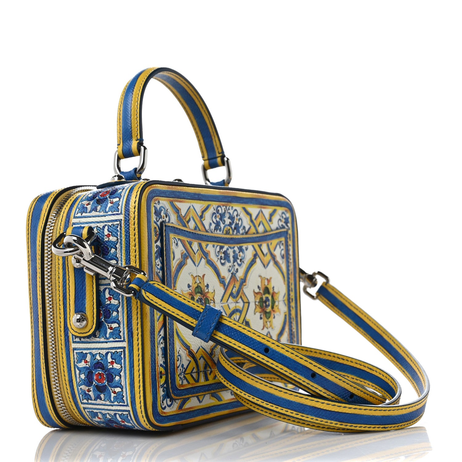 Dolce & Gabbana Dauphine Majolica Printed Box Bag Multicolor 2 of 8