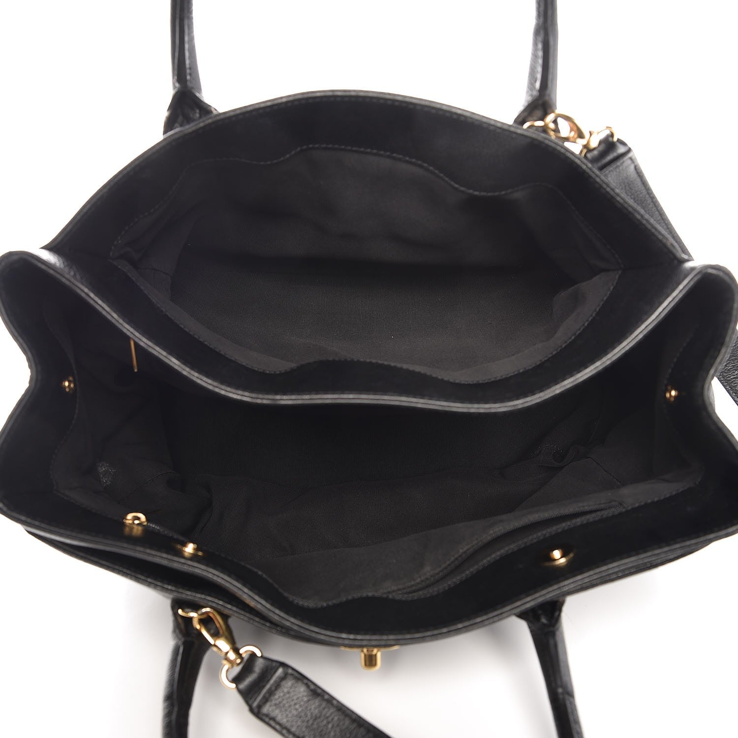 Chanel Calfskin Cerf Executive Shopper Tote Black 5 of 21
