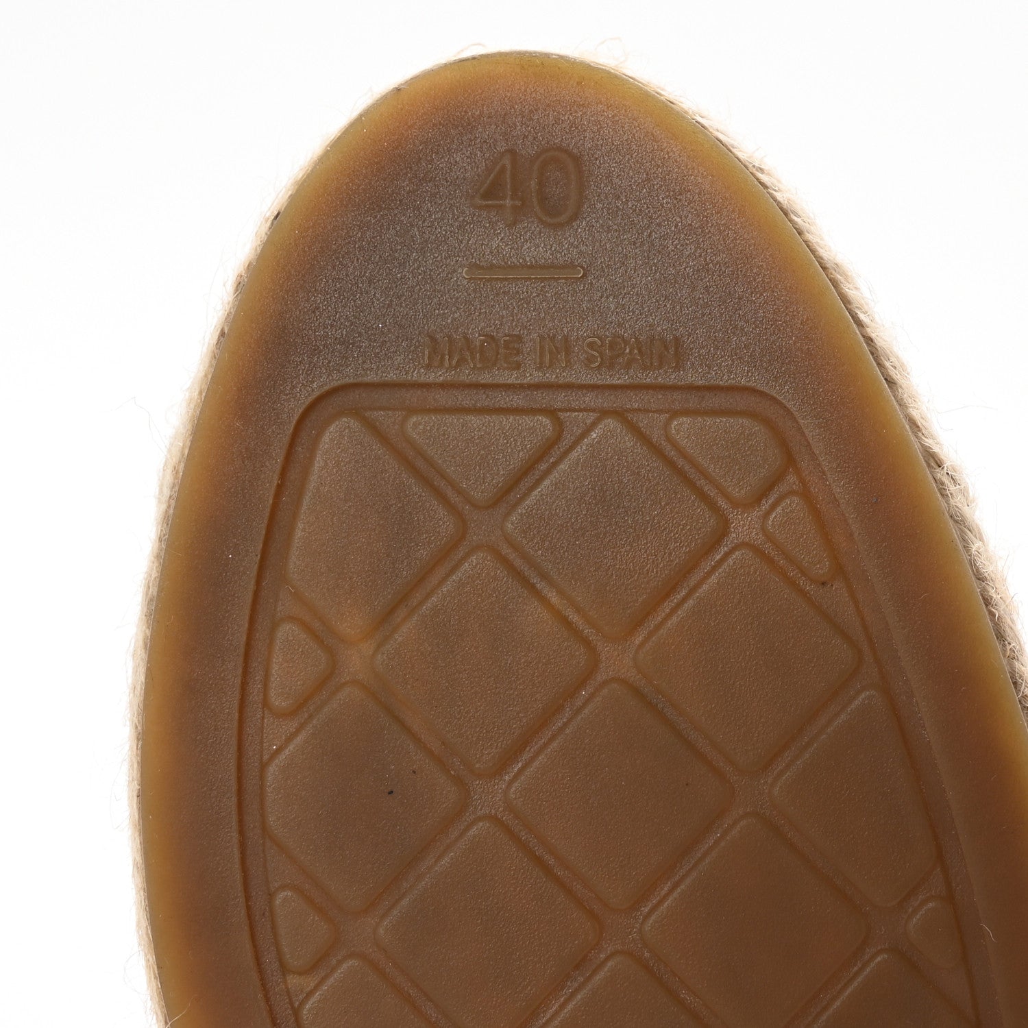Chanel Lambskin CC Espadrilles 40 Beige Black 7 of 10