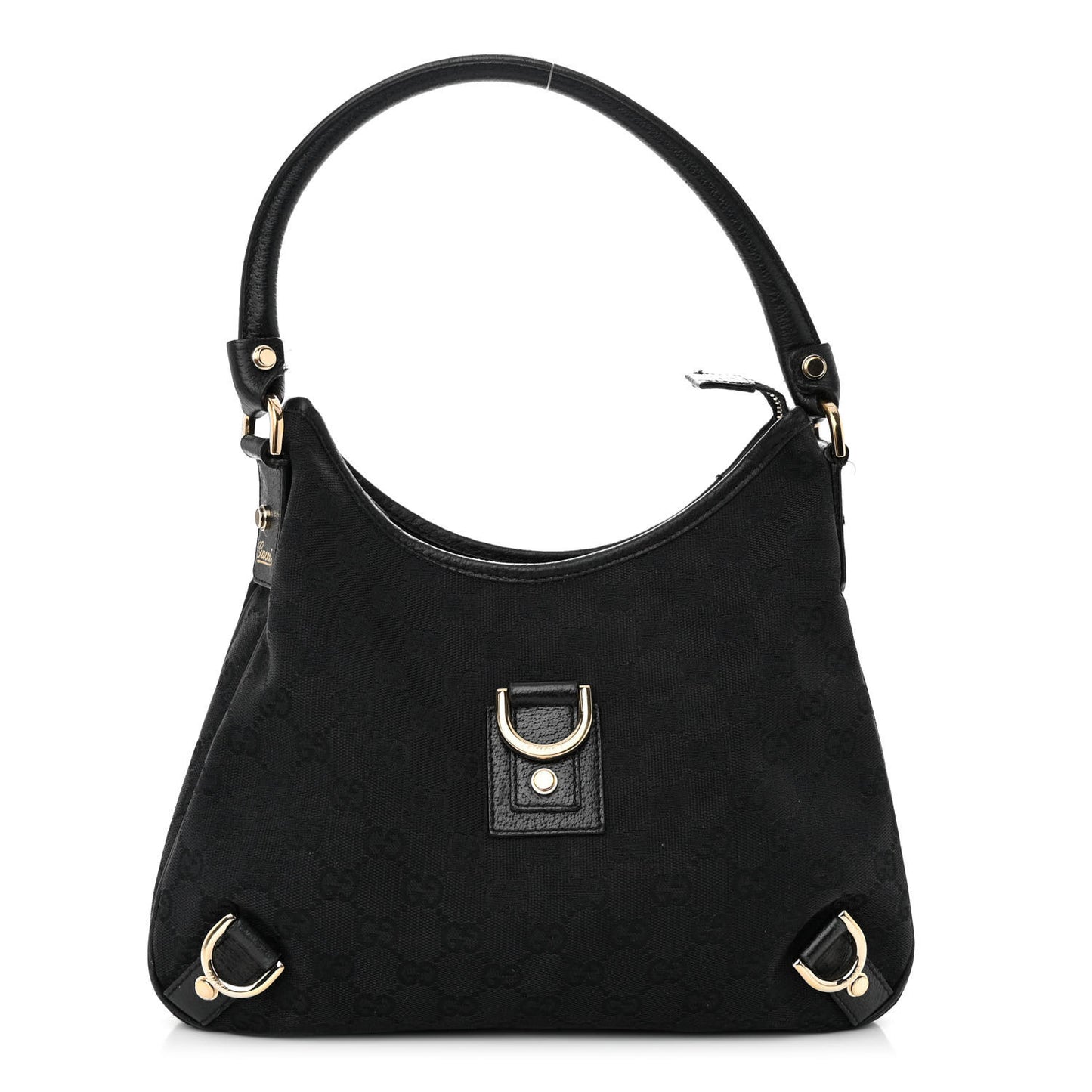 Monogram Medium Abbey D Ring Hobo Black