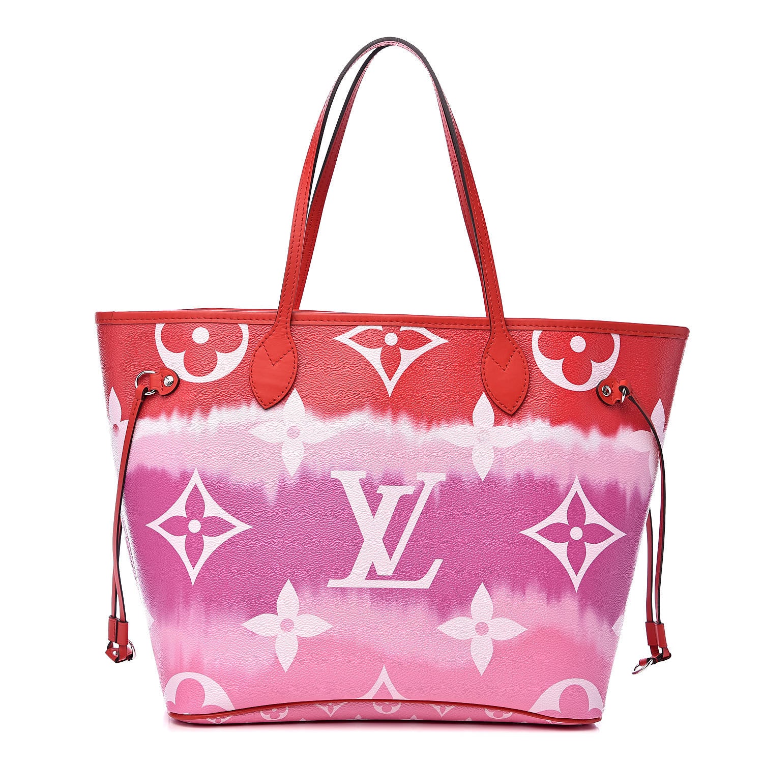 Louis Vuitton Monogram Escale Neverfull MM Rouge 1 of 9
