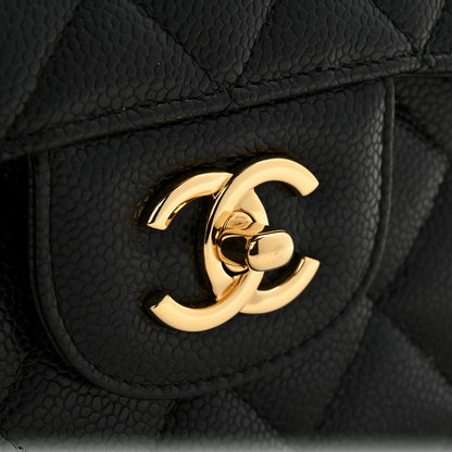 Chanel Caviar Quilted Jumbo Double Flap Black 11 of 13