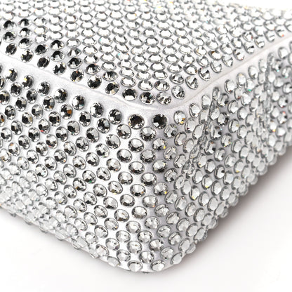 Prada Satin Crystal Mini Re-Edition 2000 Bag White 8 of 8
