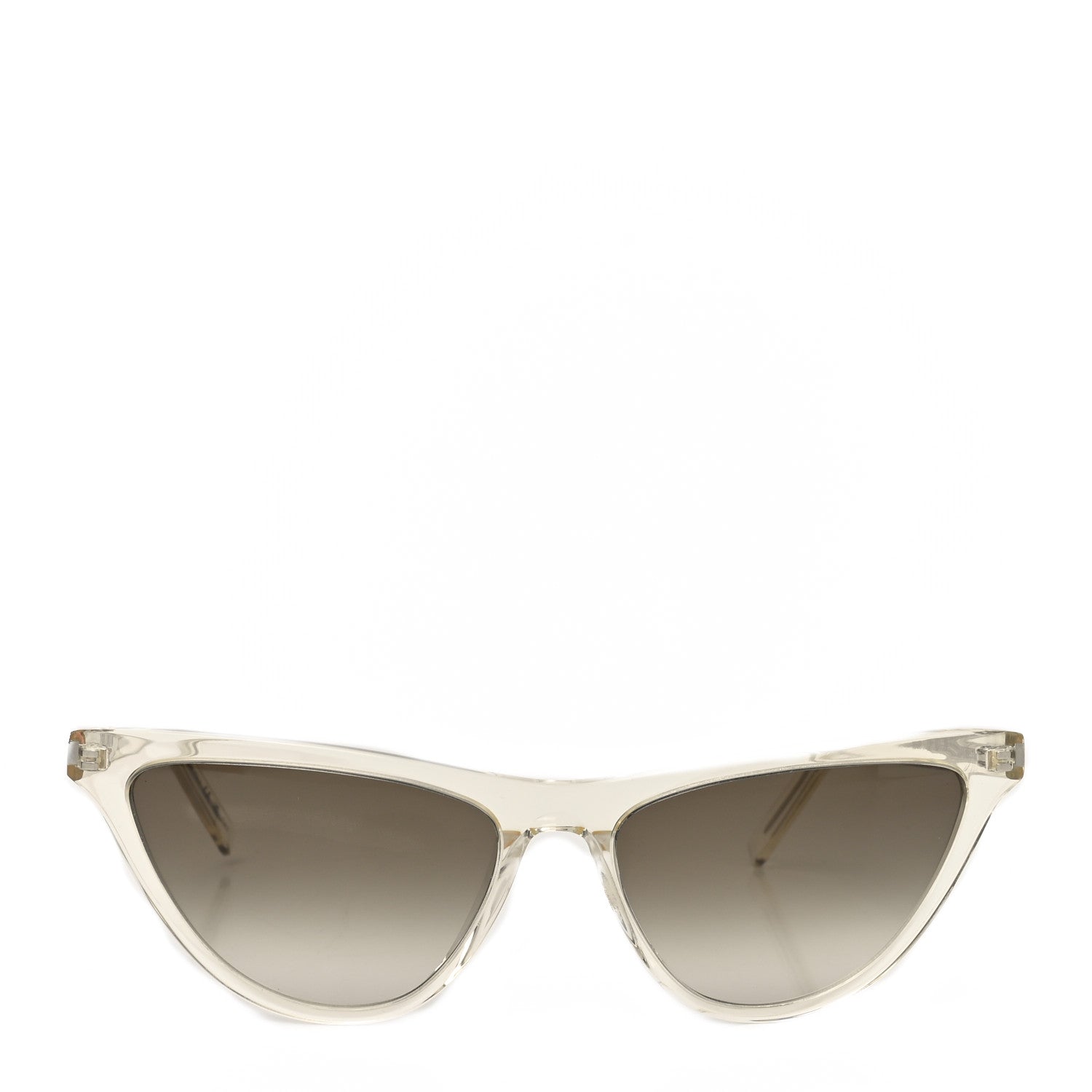 Saint Laurent Acetate SL 550 Slim Cat Eye Sunglasses Yellow Brown 2 of 7