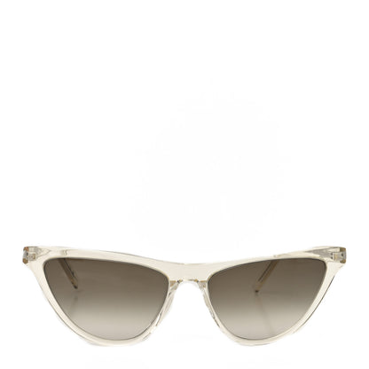 Saint Laurent Acetate SL 550 Slim Cat Eye Sunglasses Yellow Brown 2 of 7