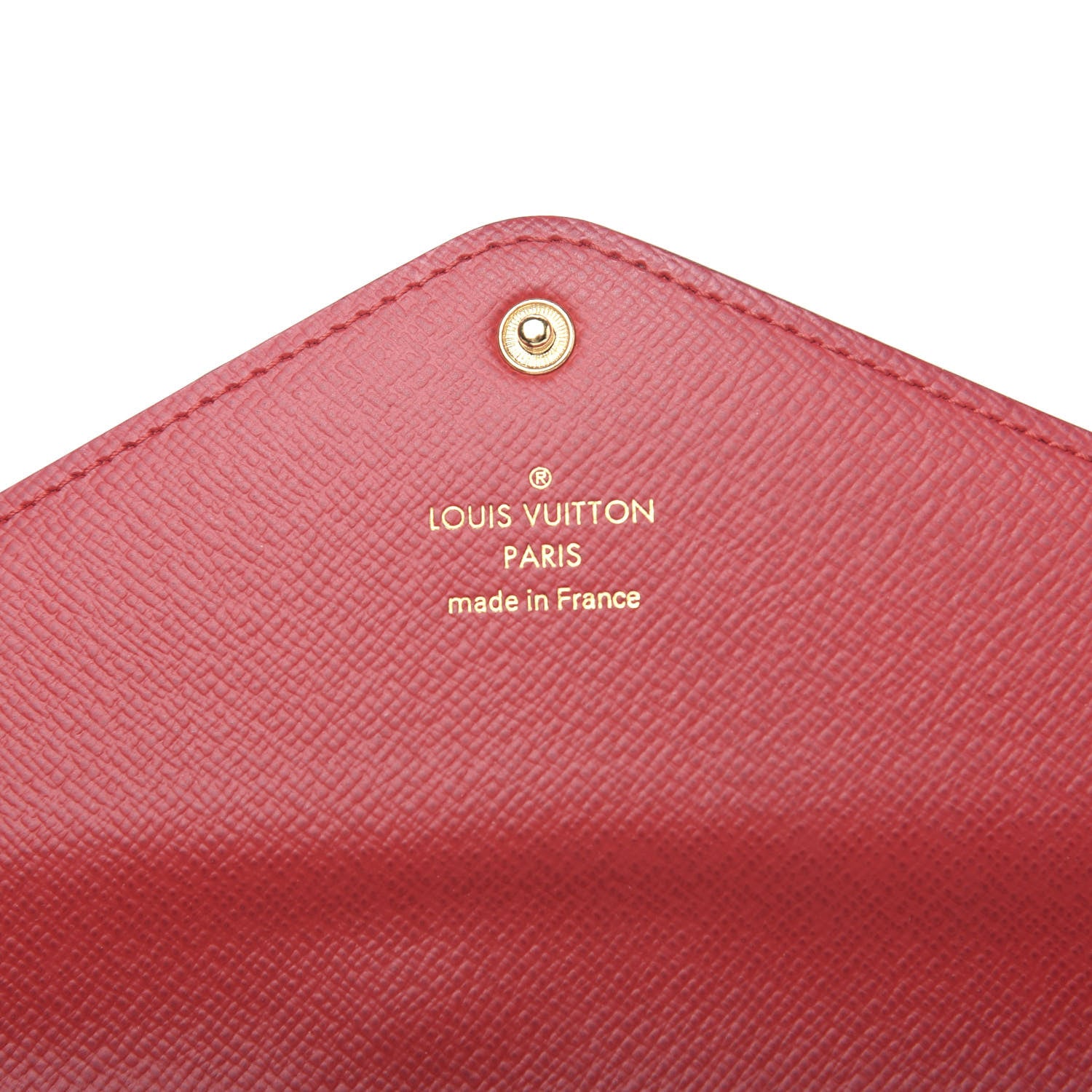 Louis Vuitton Damier Ebene Josephine Wallet Red 5 of 10