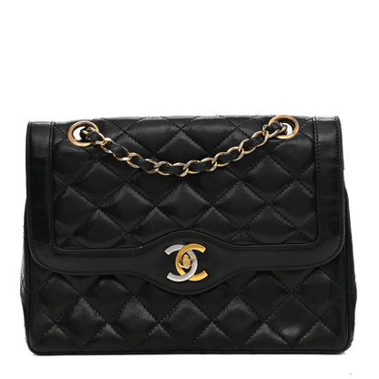 Chanel Lambskin Quilted Small Double Flap Bag Black 1 of 12