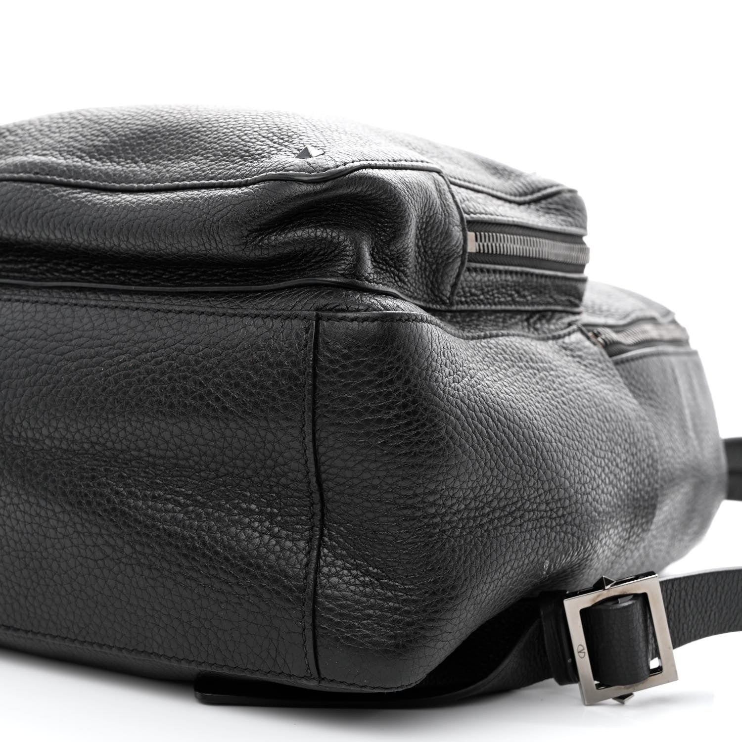 Valentino Garavani Grained Calfskin Rockstud Backpack Black 10 of 10