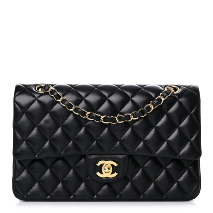 Chanel Lambskin Quilted Medium Double Flap Black 1 of 16