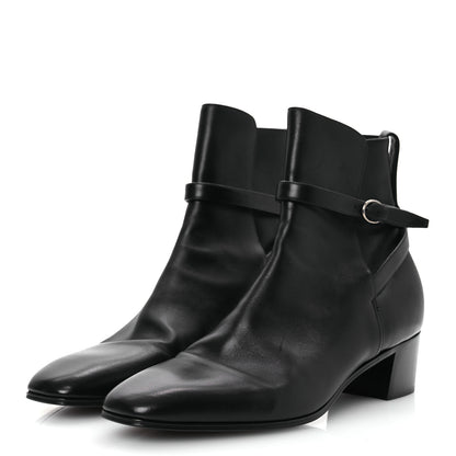 Saint Laurent Calfskin Mens Terry 45 Jodhpur Boots 41 Black 4 of 15