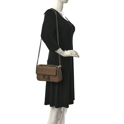 Fendi Technical Fabric FF Midi Chain Baguette Sand 2 of 8