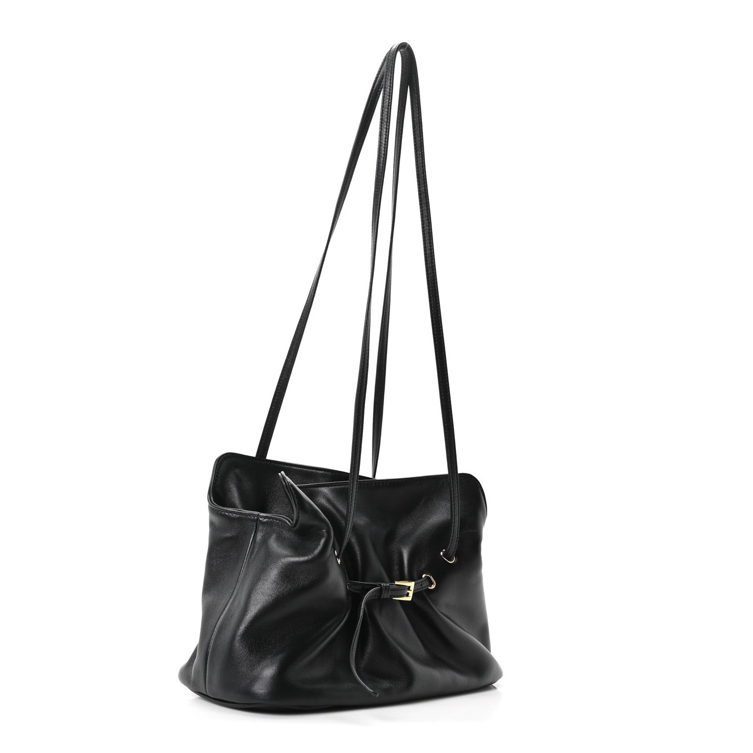 Prada Nappa Small Dada Shoulder Bag Black 3 of 9