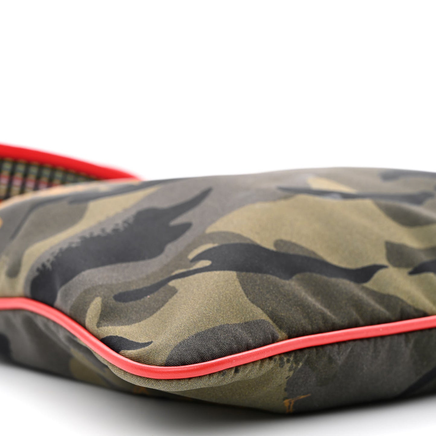 Nylon Camouflage Dancing Skeleton Messenger Bag Red