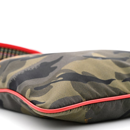 Alexander McQueen Nylon Camouflage Dancing Skeleton Messenger Bag Red 9 of 10